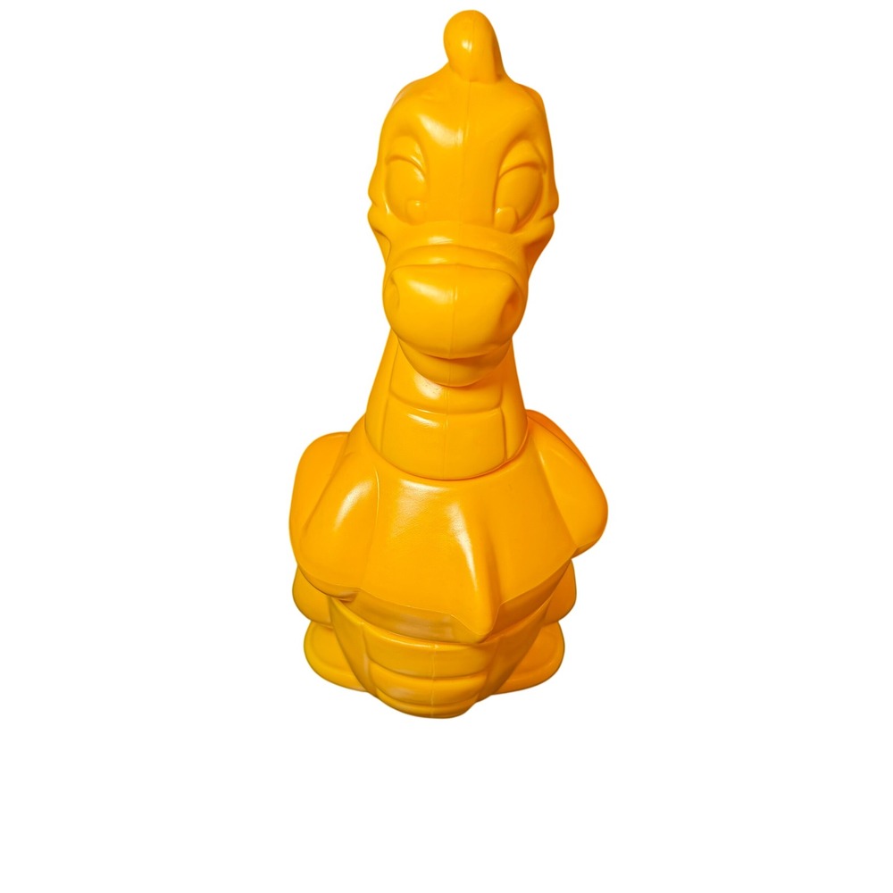 Vintage Tupperware TupperToys Yellow Dragon Dinosaur Shape Sorter Toy Learning